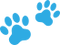 Paws decoration icon
