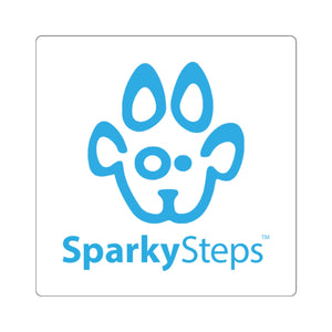 Sparky Steps Square Sticker