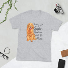 Load image into Gallery viewer, The Face Of A Golden Retriever Feels Like Home Unisex T-Shirt
