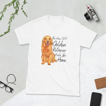 Load image into Gallery viewer, The Face Of A Golden Retriever Feels Like Home Unisex T-Shirt
