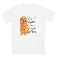 Load image into Gallery viewer, The Face Of A Golden Retriever Feels Like Home Unisex T-Shirt
